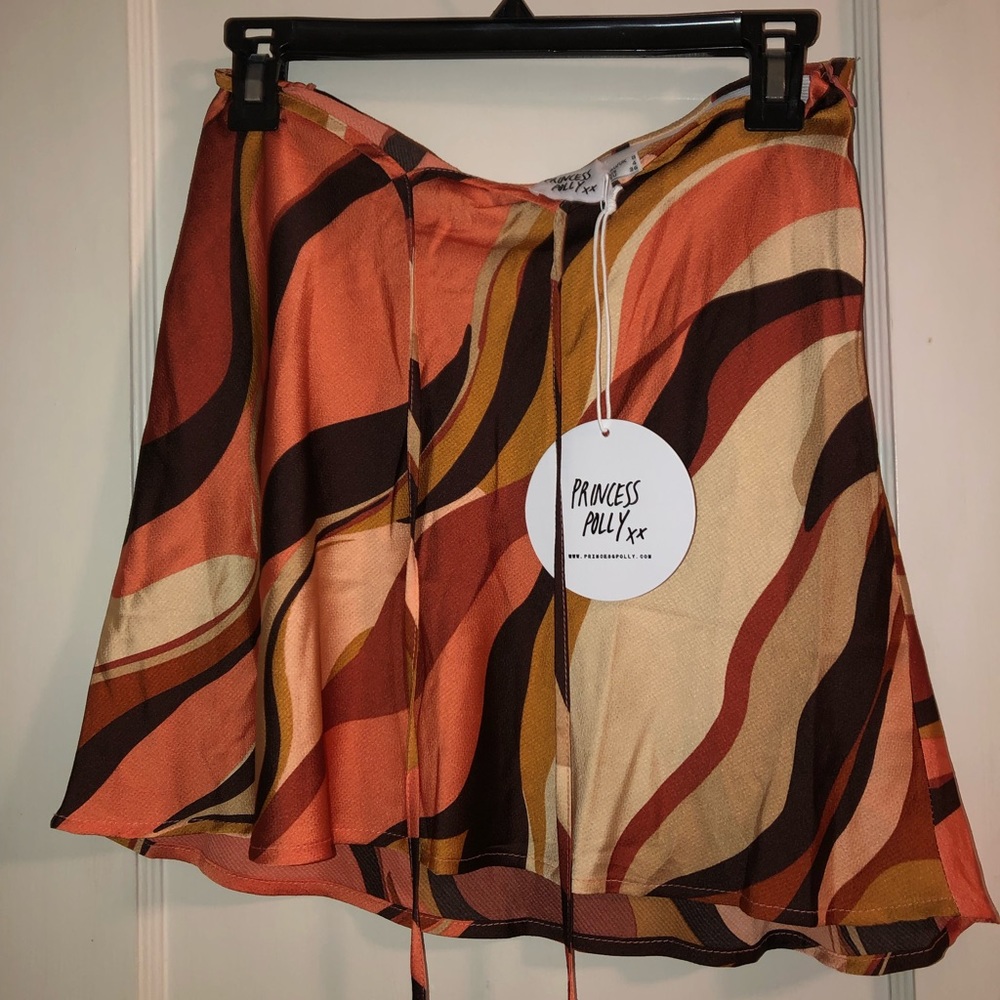 Princesspolly desert storm mini skirt orange - Picture 3 of 3